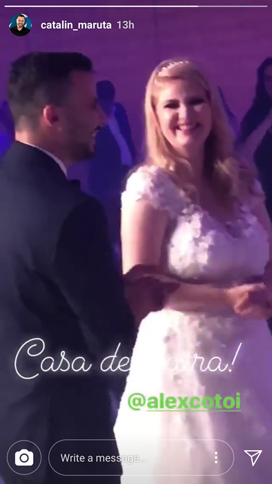 Alex Cotoi s-a însurat! Cătălin Măruță s-a numărat printre invitați