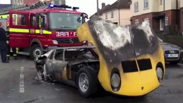 Nu pot sa cred ca vad asta! Vezi cum a disparut in flacari un Lamborghini de peste 1 milion de EURO!