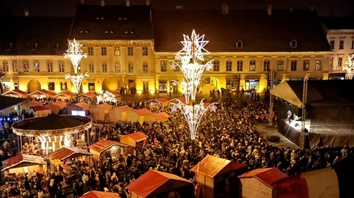 S-a deschis Târgul de Crăciun în București! 10 milioane de LED-uri pe 920 de km. Lista arterelor decorate