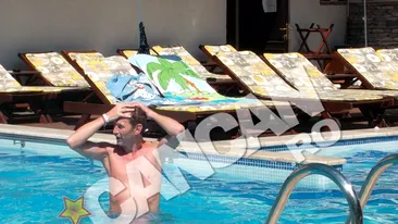 Mircea Solcanu se arde singur la piscina! S-a bronzat la Craiova!