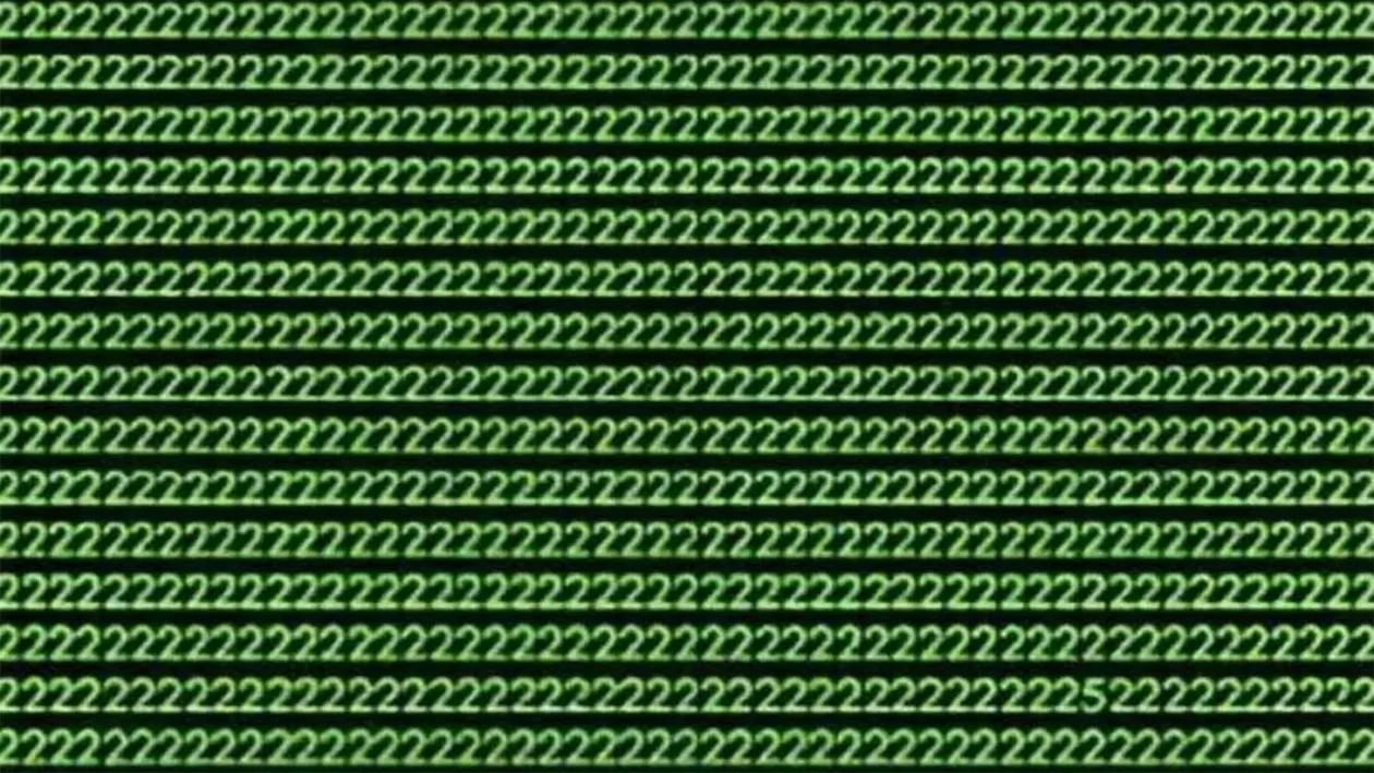 Test de inteligență | Identificați cifra 5 ascunsă în această imagine! Dacă o găsești în 5 secunde, ești un geniu