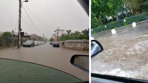 Furtuna a făcut ravagii în București! Mai multe străzi au fost inundate, iar șoferii au întâmpinat probleme | VIDEO
