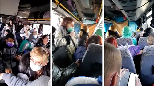 Imagini revoltătoare cu români întorși din străinătate: “Stăm îngrămădiți ca animalele! 80 de persoane într-un autobuz”