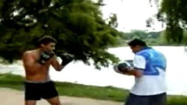 VIDEO Mircea Badea a facut schimb de pumni cu Marian Simion!