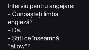 BANCUL ZILEI | Interviu pentru angajare: "Cunoașteți limba engleză?"