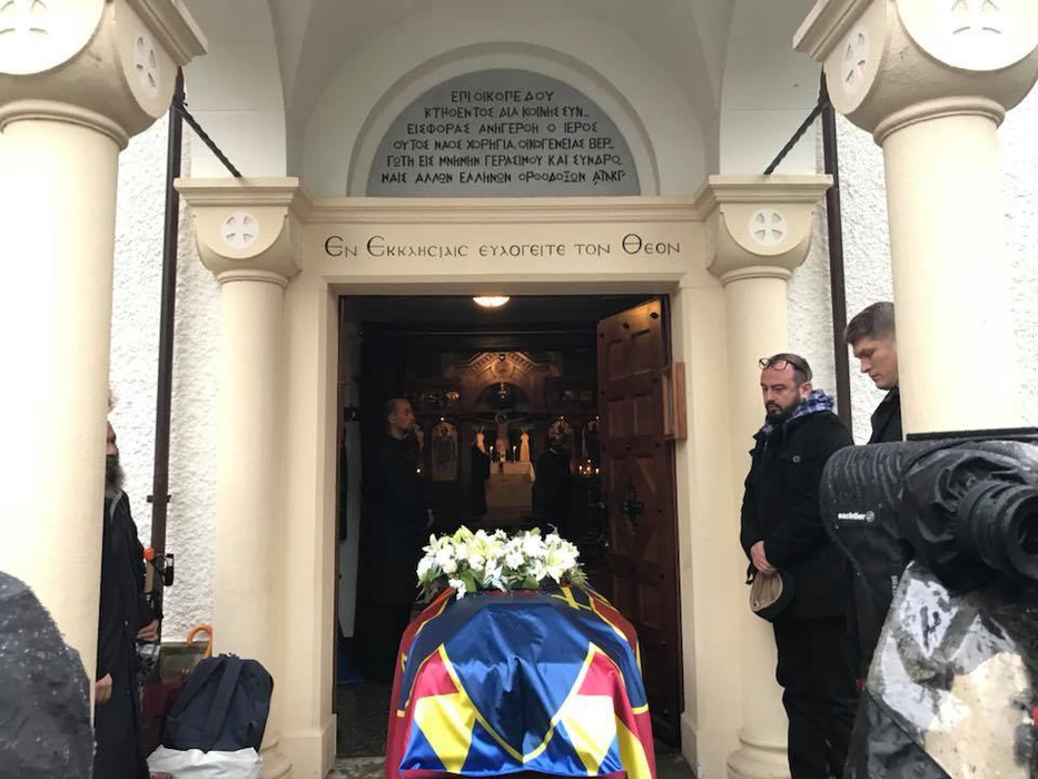 Sicriul Regelui Mihai, aflat în prezent în Elveţia
Foto: Facebook/Alexandra Tănăsescu