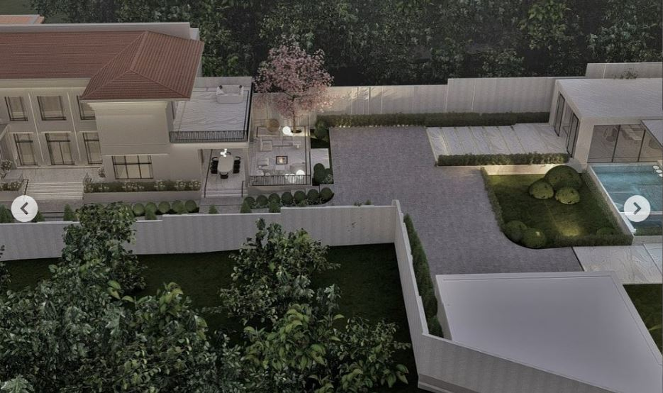 Vila Georgianei Lobonț și a lui Rareș Ciciovan are un etaj și piscină exterioară / sursă foto: Instagram