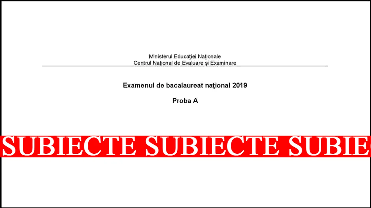 Subiecte BAC 2019. Limba și literatura română, 1 iulie. EDU.RO