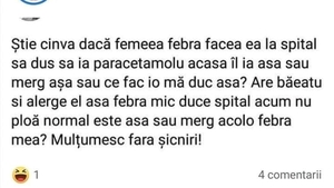 Râzi cu lacrimi! Este comentariul anului. Ce răspuns a primit femeia după ce a pus o întrebare pe un grup de Facebook