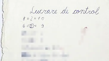 O fetiţă a ŞOCAT toată şcoala cu răspunsul ei! Cât fac 9 x 9? Vezi ce a scris în lucrare