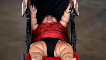 Cântăreşte 28 de kg la doar 10 luni şi totul din cauza unei diete! Ce a făcut mama lui în timpul sarcinii