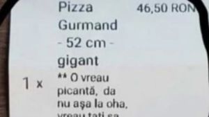 Ce comandă bizară a făcut un bucureștean în plină pandemie la delivery, pentru o pizza de 46.50 lei: "O vreau picantă, da' nu așa, la oha. O vreau..."