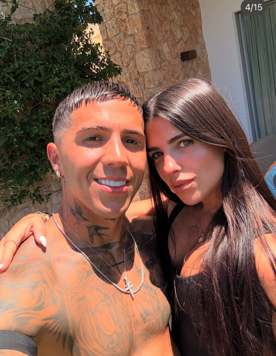Enzo Fernandez și Valentina Cervantes. Sursă foto: Instagram