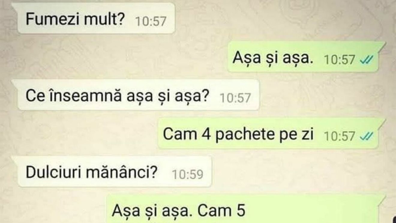 Bancul începutului de săptămână | "Fumezi mult?"