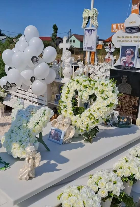 Imagini emoționante de la mormântul lui Sebi/ sursă foto: Instagram
