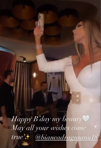 Bianca a imortalizat momentele-cheie de la ziua ei (Foto: Instagram)