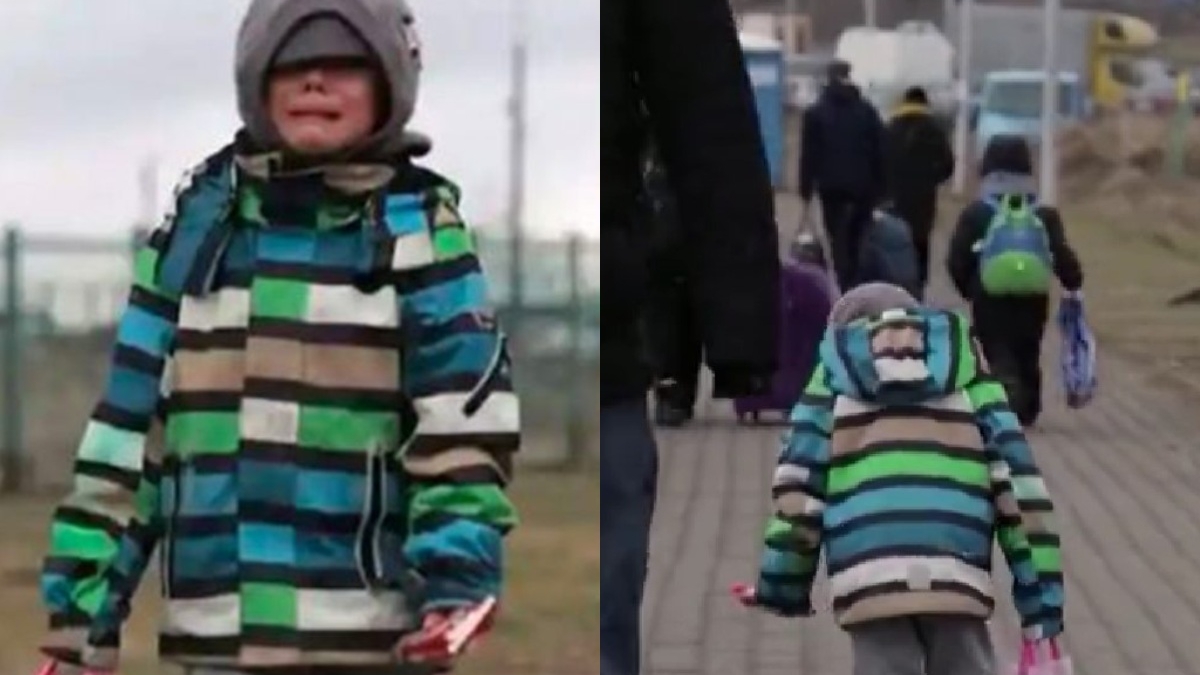 Incredibil! Un băiețel de doar 5 ani a trecut granița singur, plângând. Micuțul a venit pe la punctul de trecere a frontierei Medika, din Polonia