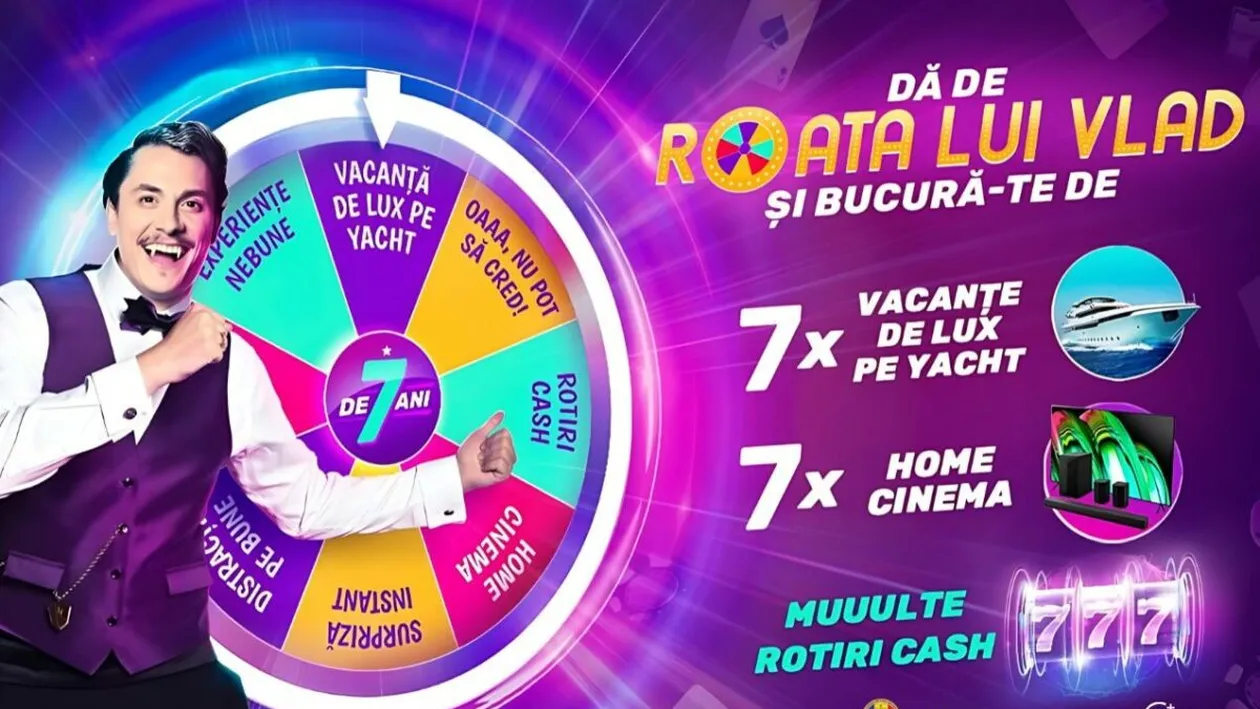 (P) Vacanțe de lux cu yachtul, sisteme Home Cinema și alte premii de câștigat în noua campanie Vlad Cazino