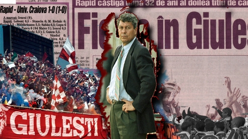 Din copilărie până la titlu: povestea Rapidului, a titlului din 1999 și a lui Mircea Lucescu spusă din tribună