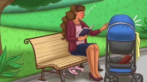 Ghicitoare vizuală. Câţi copii are femeia din imagine? 9 din 10 persoane au răspuns greşit la acest test