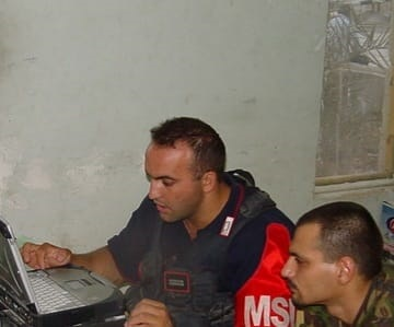 Ciprian Danciu în 2002, în Afganistan