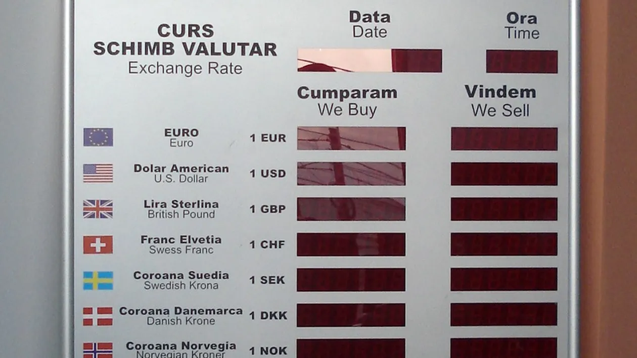 Curs valutar BNR 23 ianuarie 2020. Românii au crezut că s-a stricat panoul. Câți lei costă azi 1 euro
