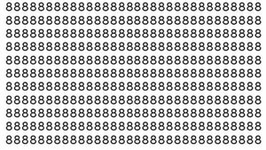 Iluzie optică virală | Ești un geniu dacă găsești cifra 6 în maximum 12 secunde