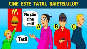 Test IQ exclusiv pentru genii | Cine este tatăl băiatului din imagine?