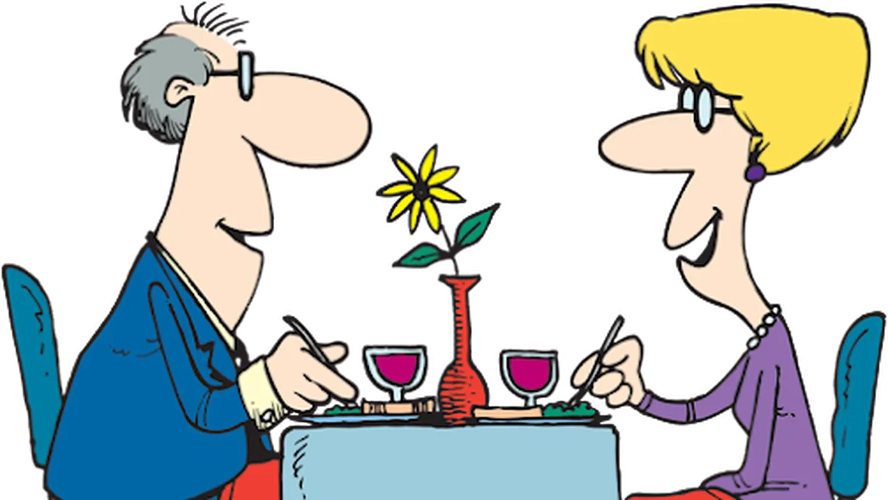 BANC | Soțul si soția la restaurant. Soția îl întreabă: Cine e tipa asta obraznică?