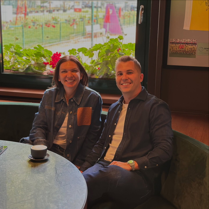 Simona Halep și Patrick Ciorcilă. Sursă: Instagram