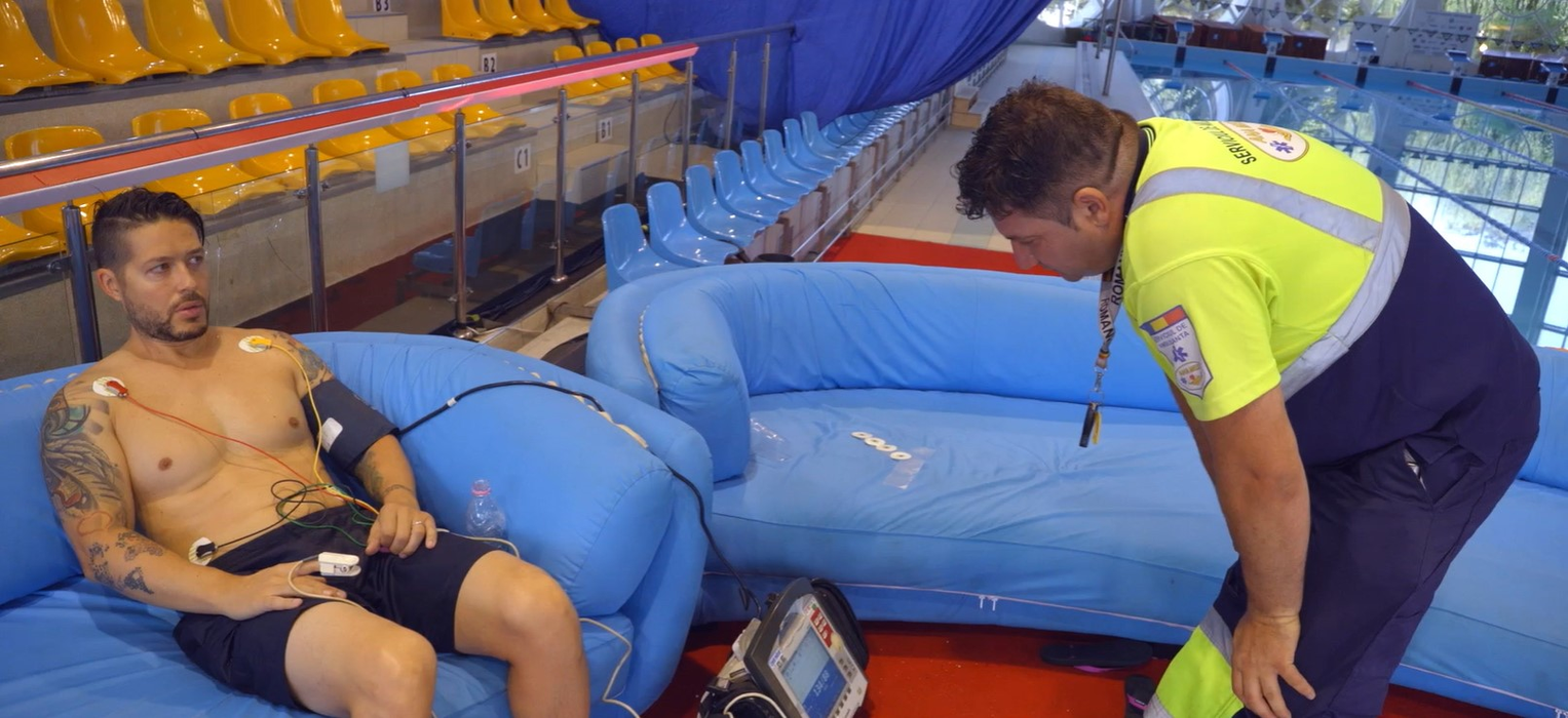 Jorge, atac de panică la „Splash, vedete la apă”. Foto: Antena 1