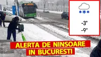 Meteorologii Accuweather au emis alertă de ninsori în București. La ce oră se întoarce iarna
