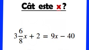 Test IQ de algebră | Cât este X în ecuația din imagine?! 999 din 1.000 de oameni dau răspunsul greșit