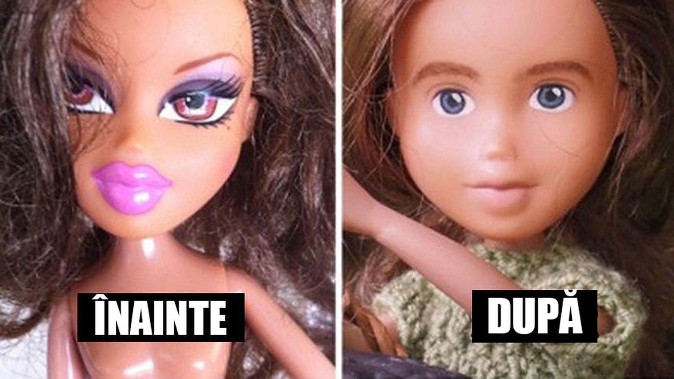 Această mămică le-a „demachiat“ păpuşile fiicelor sale, iar imaginile sunt incredibile