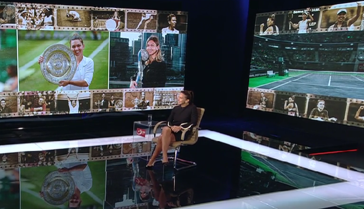 Simona Halep, prima apariție TV/ Sursa foto: Captură video Antena 3 CNN