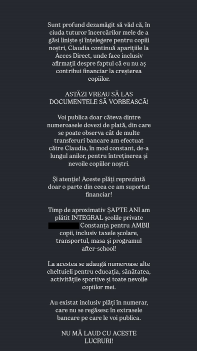 După acuzațiile Claudiei Pătrășcanu, Gabi Bădălău vine cu dovezi! A făcut publice toate plățile: ”Las documentele să vorbească”