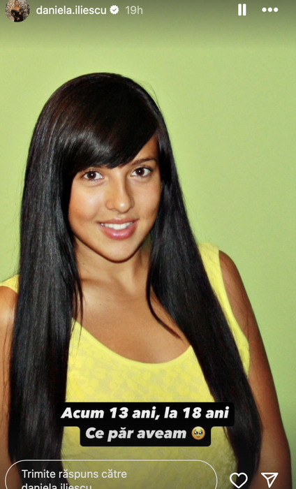 Cum arăta Daniela Iliescu la 18 ani! Era brunetă și avea un păr lung și lucios