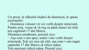BANCUL ZILEI | "Duminica viitoare vă voi vorbi despre minciună"