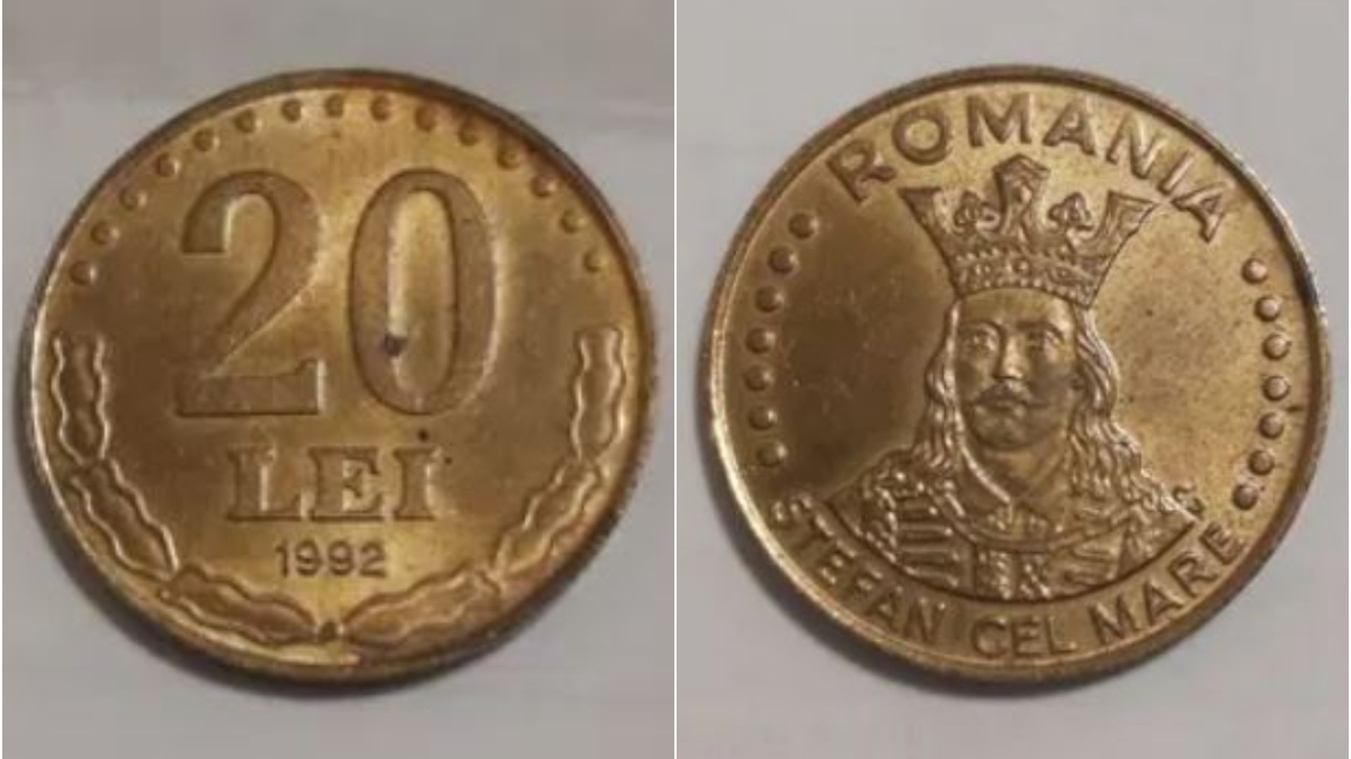 O mai ai acasă? Prețul ireal la care se vinde o monedă de 20 de lei din 1992