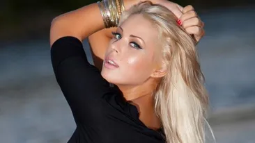 Imagini interzise sub 18 ani! Roxana Nemes a ramas topless pe scena, in timp ce se misca lasciv in fata unui dansator