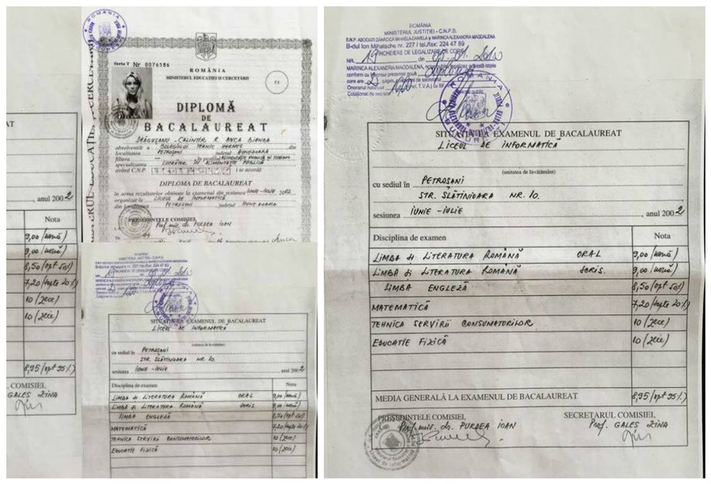 Bianca Drăgușanu și-a arătat diploma de BAC. Prezentatoarea e mândră de notele obținute