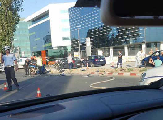 Mariana Roşca a fotografiat un accident de circulaţie în Pipera