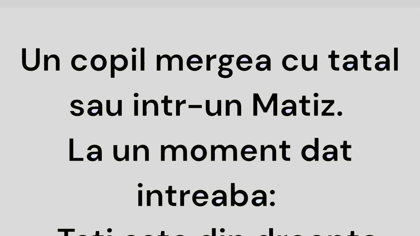 Bancul sfârșitului de săptămână | Copilul și Matizul