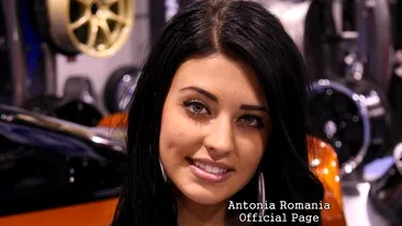 Antonia a fost colega de breasla cu Cruduta! Cu o fusta scurta si un top provocator incingea atmosfera la saloane auto