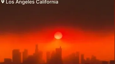 Răsărit apocaliptic în Los Angeles: Incendiile au transformat orașul într-un peisaj de groază