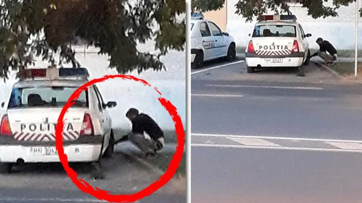 Acest tânăr este căutat în toată ţara. Ce le face maşinilor de poliţie! FOTO