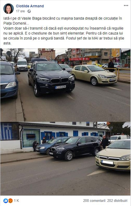 Europarlamentarul USR l-a fotografiat pe Vasile Blaga în ipostaze rușinoase și a făcut publice imaginile © Clotilde Armand