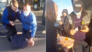 Un bărbat s-a plâns într-un magazin că a fost înșelat, iar agenții de pază l-au călcat pe gât