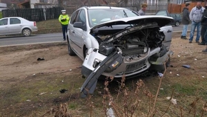 Accident rutier de amploare filmat în judeţul Alba de către unul dintre şoferi! Momentul impactului e unul terifiant