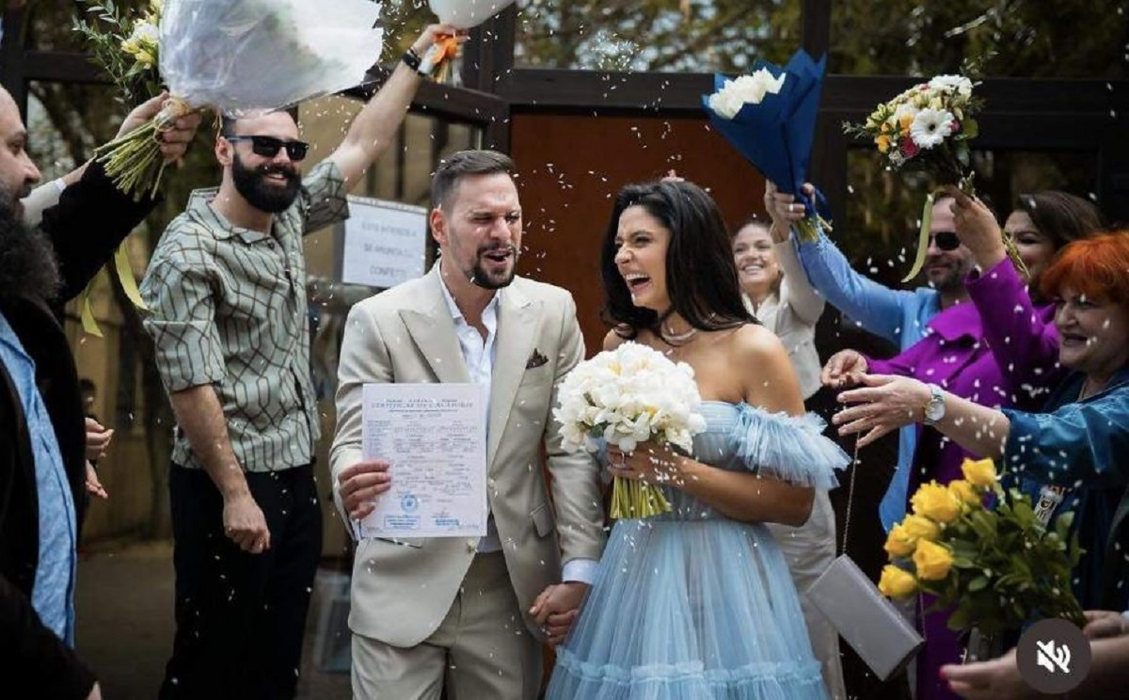 Vlad Gherman și Oana Moșneagu s-au căsătorit. Imagini de colecție de la eveniment